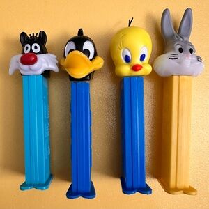 Vintage Looney Toons Pez Dispensers Bundle Of 4